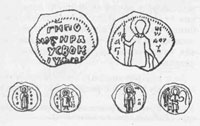Свинцовые печати полоцких княгинь, которыми они утверждали официальные документы